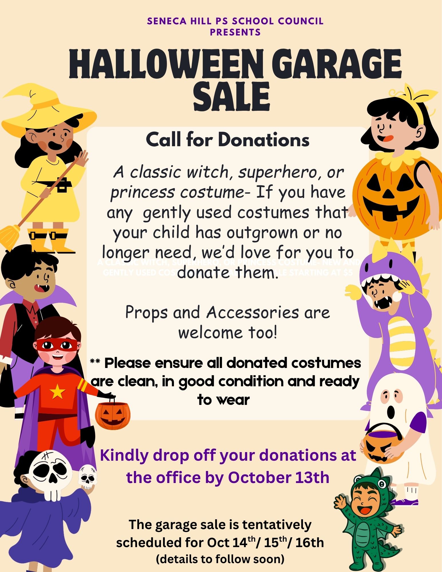 Copy of Halloween garage sale  donation flyer (1)